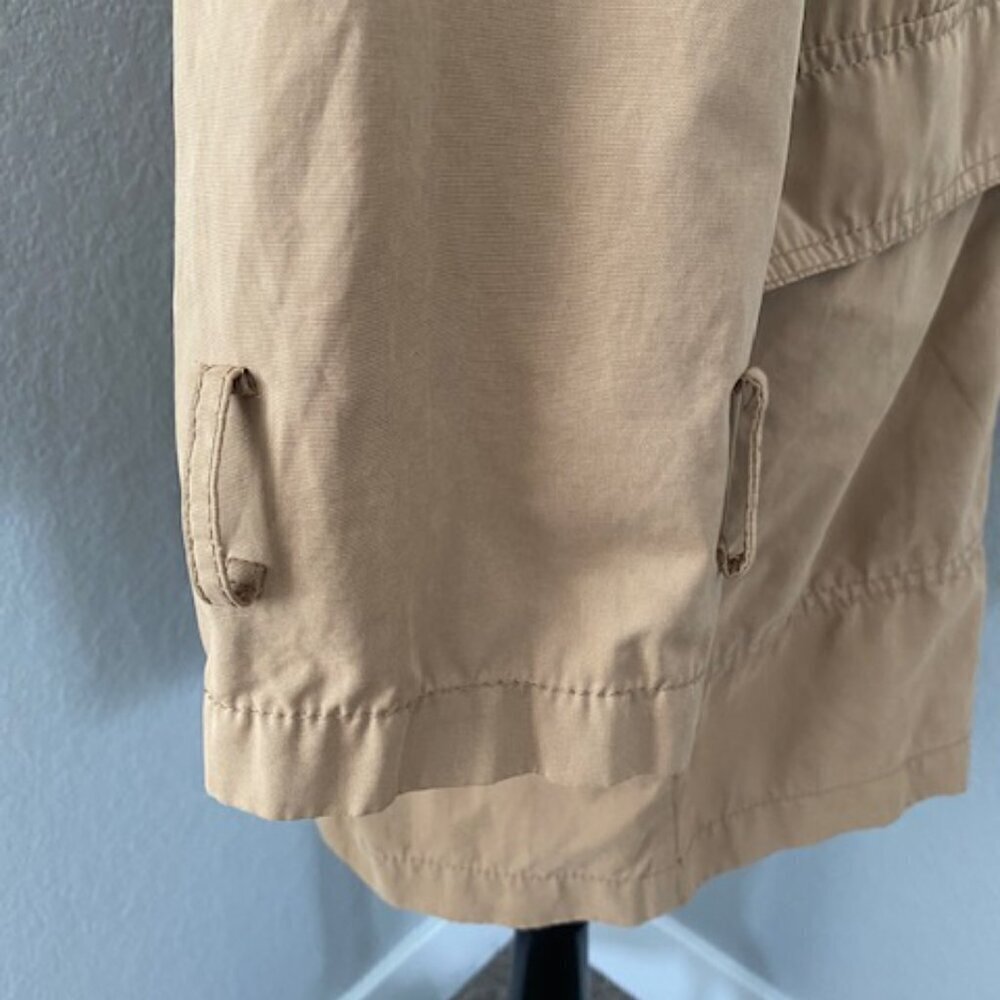 ZARA Khaki/Camel Tan Double Breasted Trench Raincoat Jacket XS - Picture 11 of 13